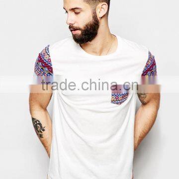 Custom Men Short Sleeve Cotton t Shirt With Printed Pocket Wholesale photo-4