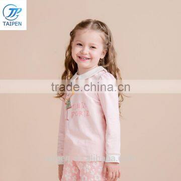 2017 Spring Girls Long Sleeve t Shirt With Cute Pattern Children Clothing Wholsale photo-3