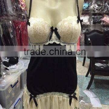New Arrival Elegant Sexy Baby Doll With Fantasitic Decorative Flower and Lace photo-3
