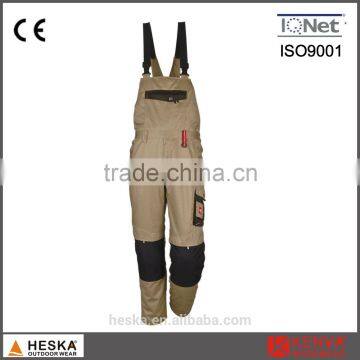 High quality new style men bib pants with polycotton twill workwear