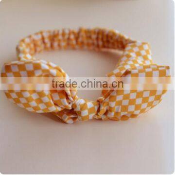 Printed Bow Tie Cotton Fabric Baby Headband photo-2