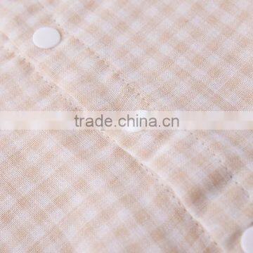 Wholesale Quality Baby Clothing Organic Cotton Onesie Baby Romper Plaid photo-4