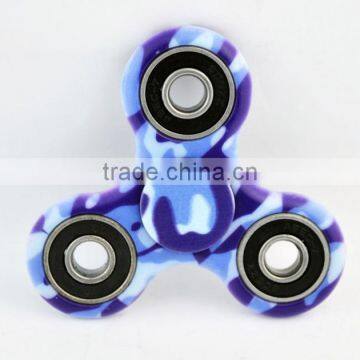 Fingertip Gyro Camouflage LED Glow Gyro Hand Spinner Frilly Fidget With Switch Painted Toys photo-6