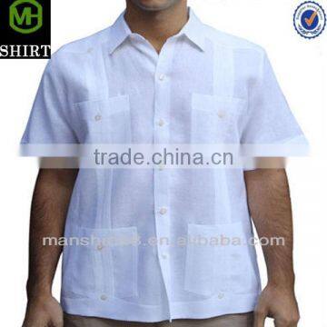 Short Sleeve Guayabera linen shirt