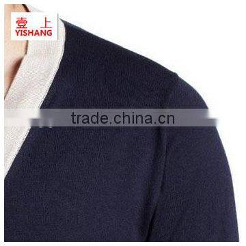 High Quality Winter Knitted V-neck Sweater Men photo-2