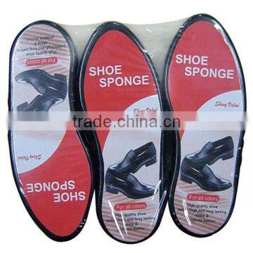 disposable shoe shine sponge for travel