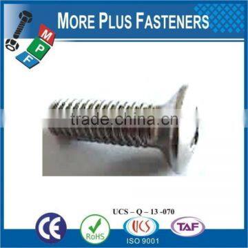 Made in Taiwan Stainless Steel Slotted or Phillips Oval Countersunk Head Machine Screw photo-5