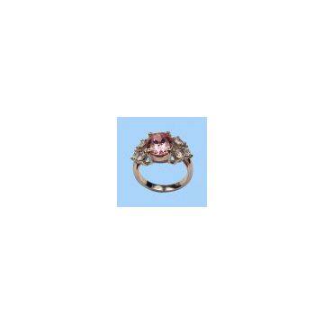 Cubic Zirconia Silver Ring