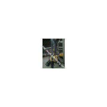 trailer mounted water well drilling operation