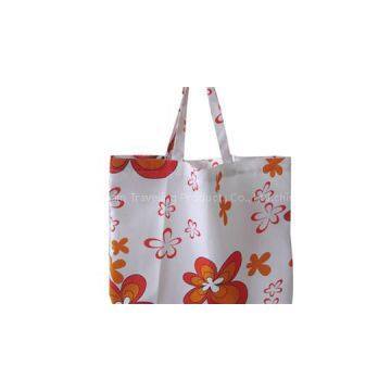 Red Flowers Printed Beach Bag