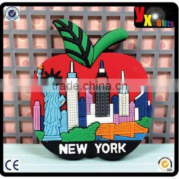 TOURIST SOUVENIR Rubber FRIDGE MAGNET ----- New York , United States