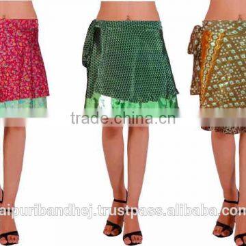 Indian VintageSaree Magic Wrap Skirts From Manufacturer