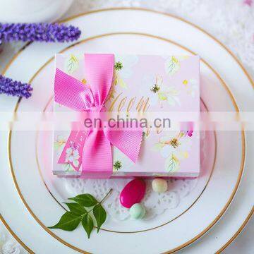 Newest Square Candy Gift Tinplate Box With Ribbon Two Sizes photo-2