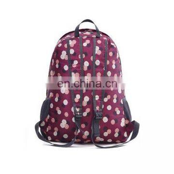 Women Fold Backpack Girl Leopard School Shoulder Bags Rucksack Travel Daypack