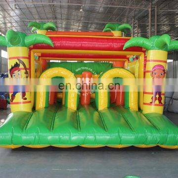 Palm Tree CE certified obstacle course jumping inflatable