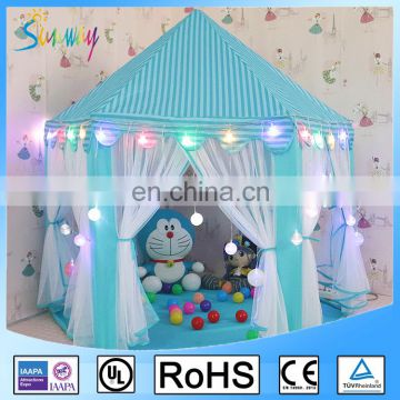 Indoor and Outdoor Large Child Playhouse Kids Castle Play Tent in Blue Color