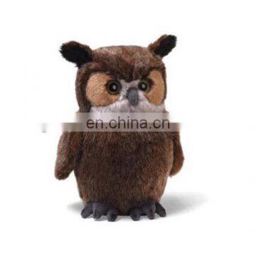 Life-size plush materials wild animal 12inch owl toy