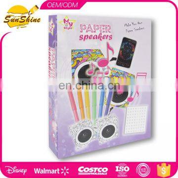 DIY coloring kit Great Create Paper Speakers