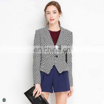 T-WB502 China Factory Fashion Blazers Ladies Latest Office Uniform Design