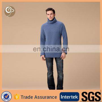 Casual High neck men cashmere pullover sweater