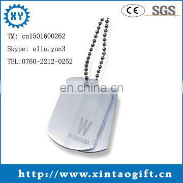 Plated Technique Souvenir Use Unique dog tag chain