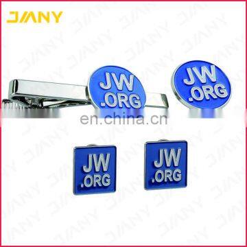 Factory Directly Custom Silver Color Necktie Clip and Lapel Pin Gift Tie Clip Set photo-2