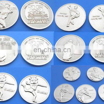 wholesale custom sport commemorative challenge metal silver coin