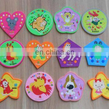 personalized twelve Chinese zodiac signs cup coaster for promotion