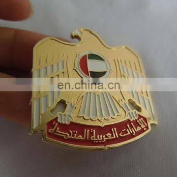 UAE national day gift - metal engraved dubai falcon logo phone decoration label self-adhesive type