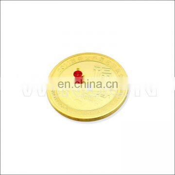 custom design coins/gold plated tungsten coin