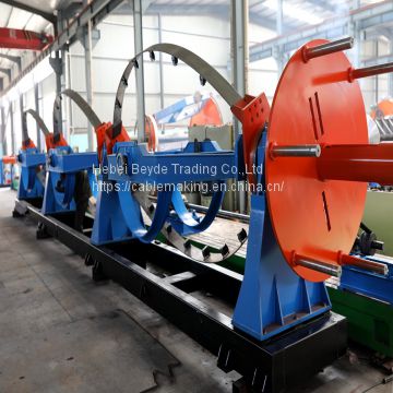 skip strander bow type stranding machine with 2500 take up and pay off unit