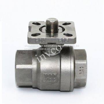 INVCO CF8M /CF8 Pneumatic 2-PC Stainless Steel Ball Valve With Pneumatic Actuator photo-4