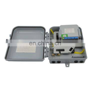 Wall Pole Mounting Outdoor FTTH Mini Fiber Optic Terminal Distribution Box With Fiber Pigtail Adapter photo-4