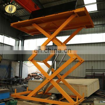 Cheap SevenLift stationary hydraulic stainless steel goods scissor lift table