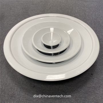 International standard aluminum air conditioner return air round ceiling air diffuser