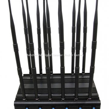 12 Antennas Newest Adjustable WiFi GPS VHF UHF LoJack 3G 4G All Bands Signal Blocker