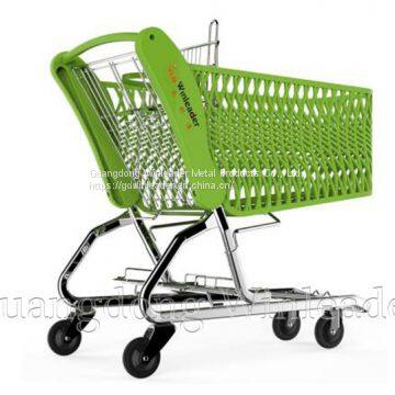 The carrying capacity of plastic shopping carts in supermarkets