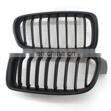 Matte black 1-slat front bumper kidney grill grille mesh for BMW 2012+ 3 series F30 F31