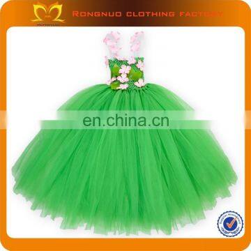 Kids Flower Dress Puffy Long Flower Girl Dress Sweet Baby Fluffy Party Tutu Dress for photo-4