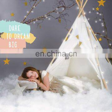 Kids Teepee Tent 100% Cotton Indoor & Outdoor Toddler Play House Eco-friendly Kids Toy Tent photo-3