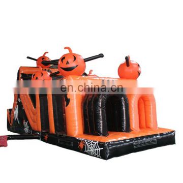 Hot Sale Halloween Jumping Castle Bouncer Kids Carnival Ghost Inflatable Pumpkin Obstacle Course