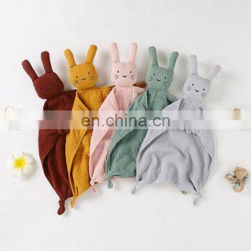 Wholesale Soft and Cute 100% Organic Cotton Muslin Baby Blanket photo-3