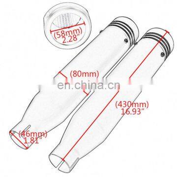 Cafe Racer Steel Black 3.15" Motorcycle Exhaust Muffler Pipe Slip On Pipes for Harley Davison Sportster XL 883 1200 photo-6