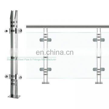 Hot Selling Balcony Stainless Steel Luxury Railing Glass Railing Balustrade Manufacturer From China photo-5
