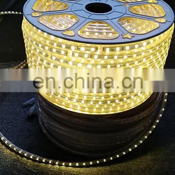 High Voltage flex led strip light SMD505 60LED per meter AC 220V 110V Led Strip Light