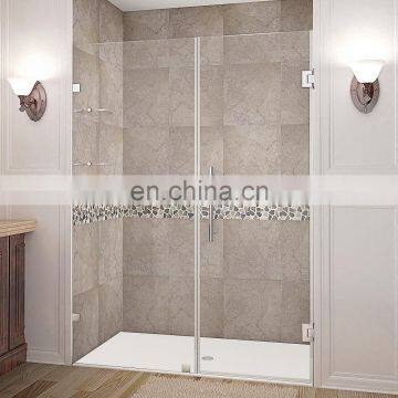 Economic frameless tempered glass bathroom shower room