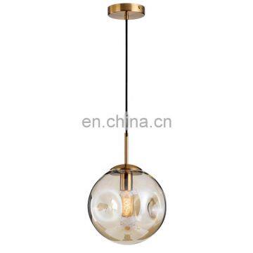 Transparent Glass Ball Decorative Crystal Chandelier Pendant Light photo-2