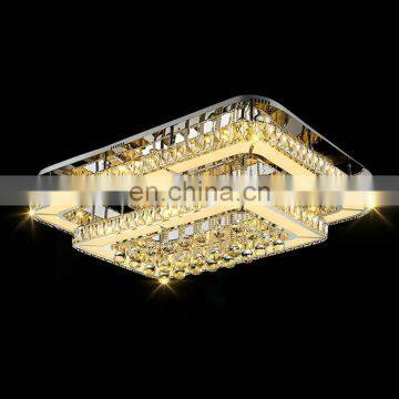Luxury Rectangular Crystal Ceiling Lamps Living Room Bedroom Restaurant Ceiling Lamps photo-3