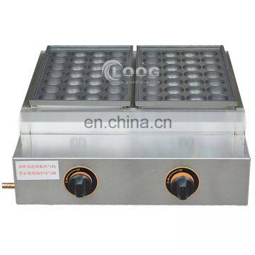 Commercial Kitchen Supply Dual Head Two Plates Gas Takoyaki Making Machine photo-3