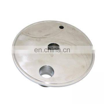 Stainless Steel Sanitary Flat End Cap for Connection Bottom Base photo-4